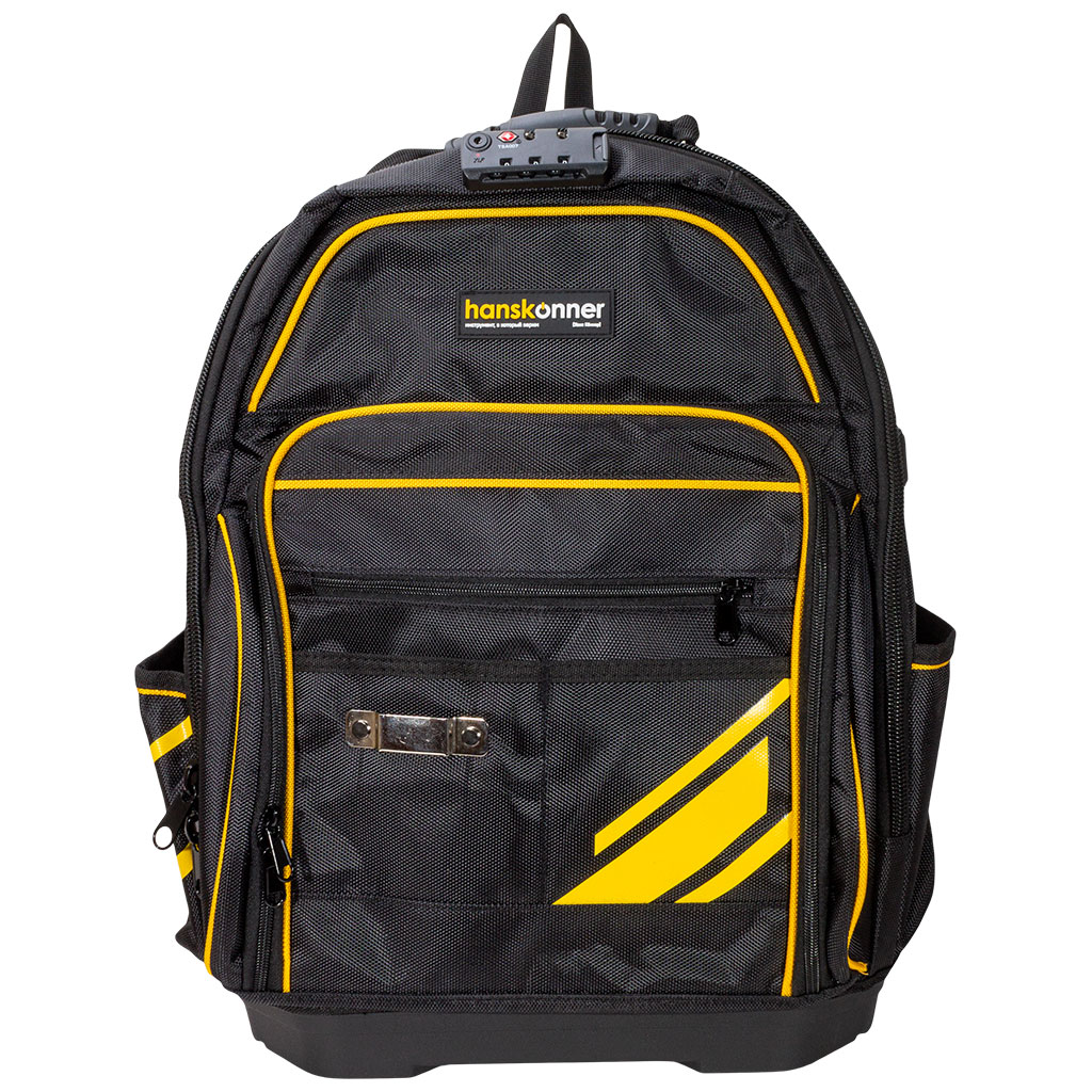 Рюкзак для инструмента Hanskonner HKBPЗ0161, с кодовым закмком, 61 карман