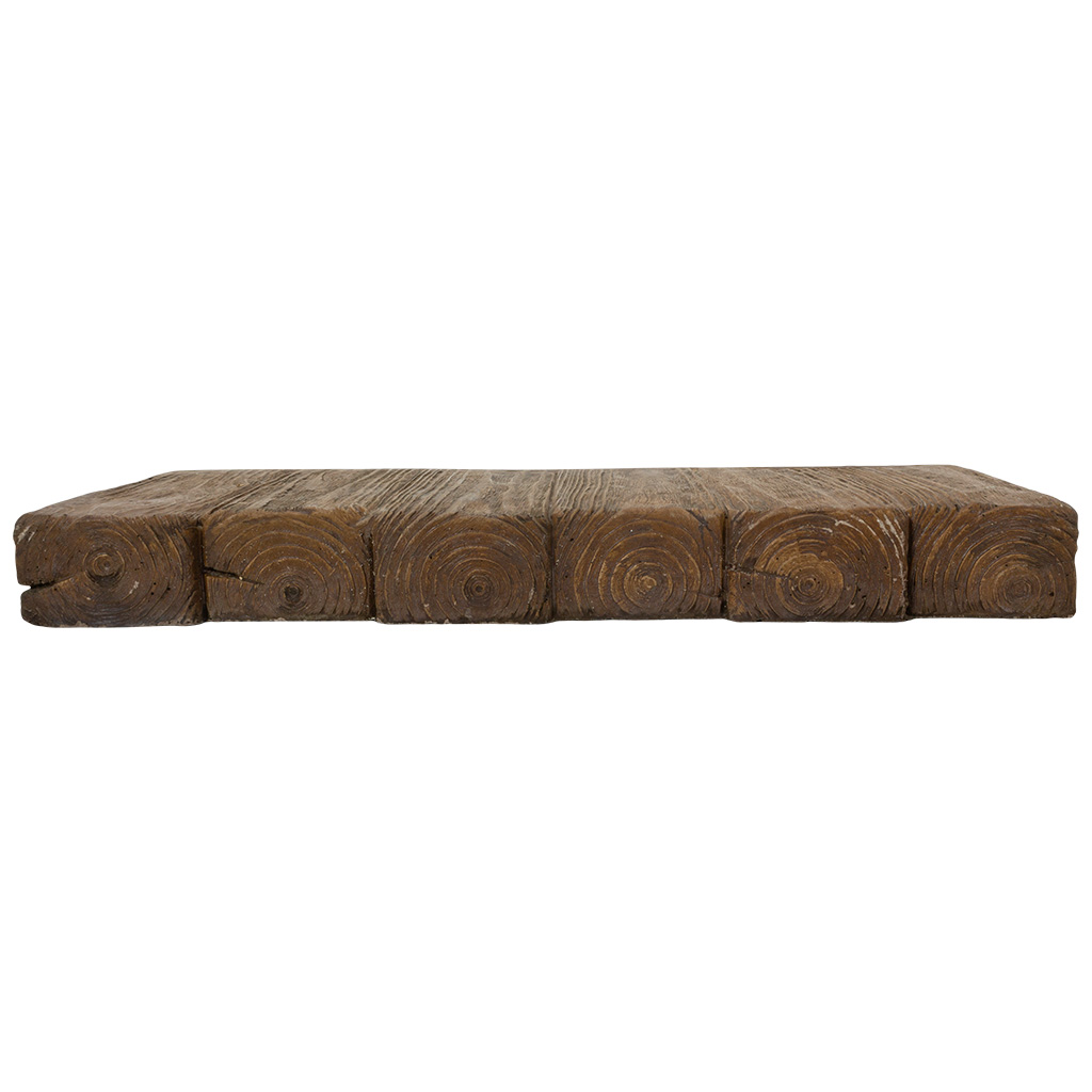 Бетонный бордюр "Пеньки" GreatStone, 450х190х50мм, дерево