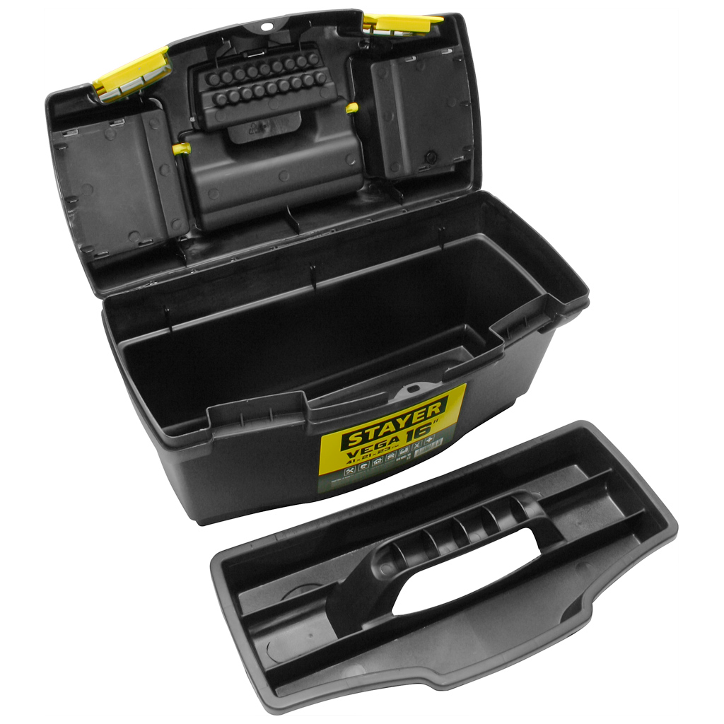 Ящик для инструментов Stayer, пластиковый, 410х210х230мм