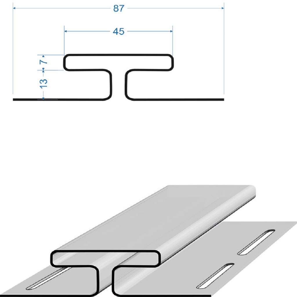 Н-профиль соединительный Дёке Premium, сливки, 3000мм