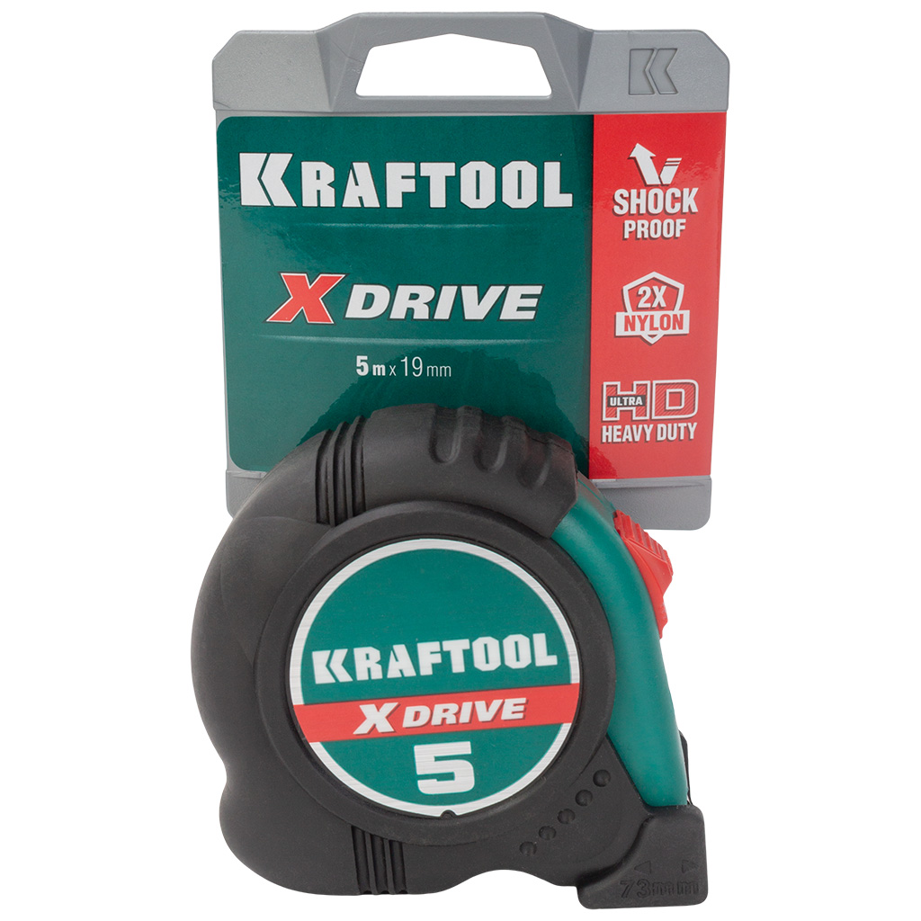 Рулетка Kraftool X-Drive, 5м х19мм