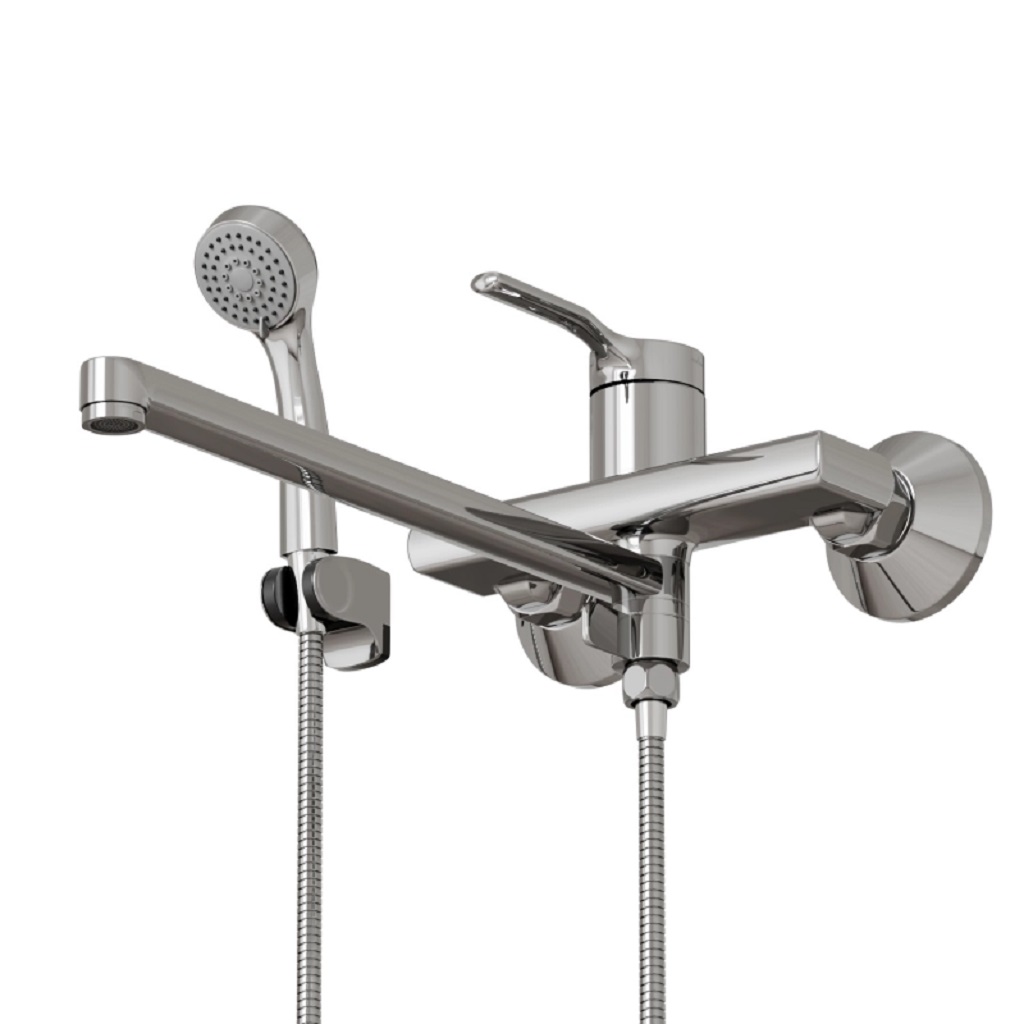 Смеситель Flat Mixline ML40-02, для ванны, хром