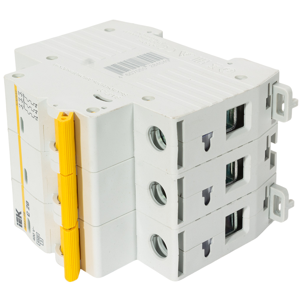 Выключатель автоматический ВА47-29 ИЭК, 3 полюсный, 20A C 4.5кА