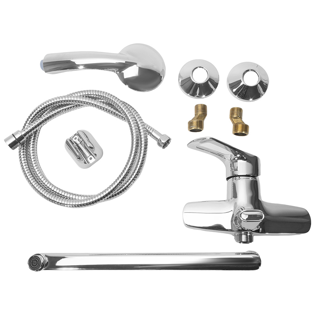 Смеситель Rossinka T40-32, для ванны, хром