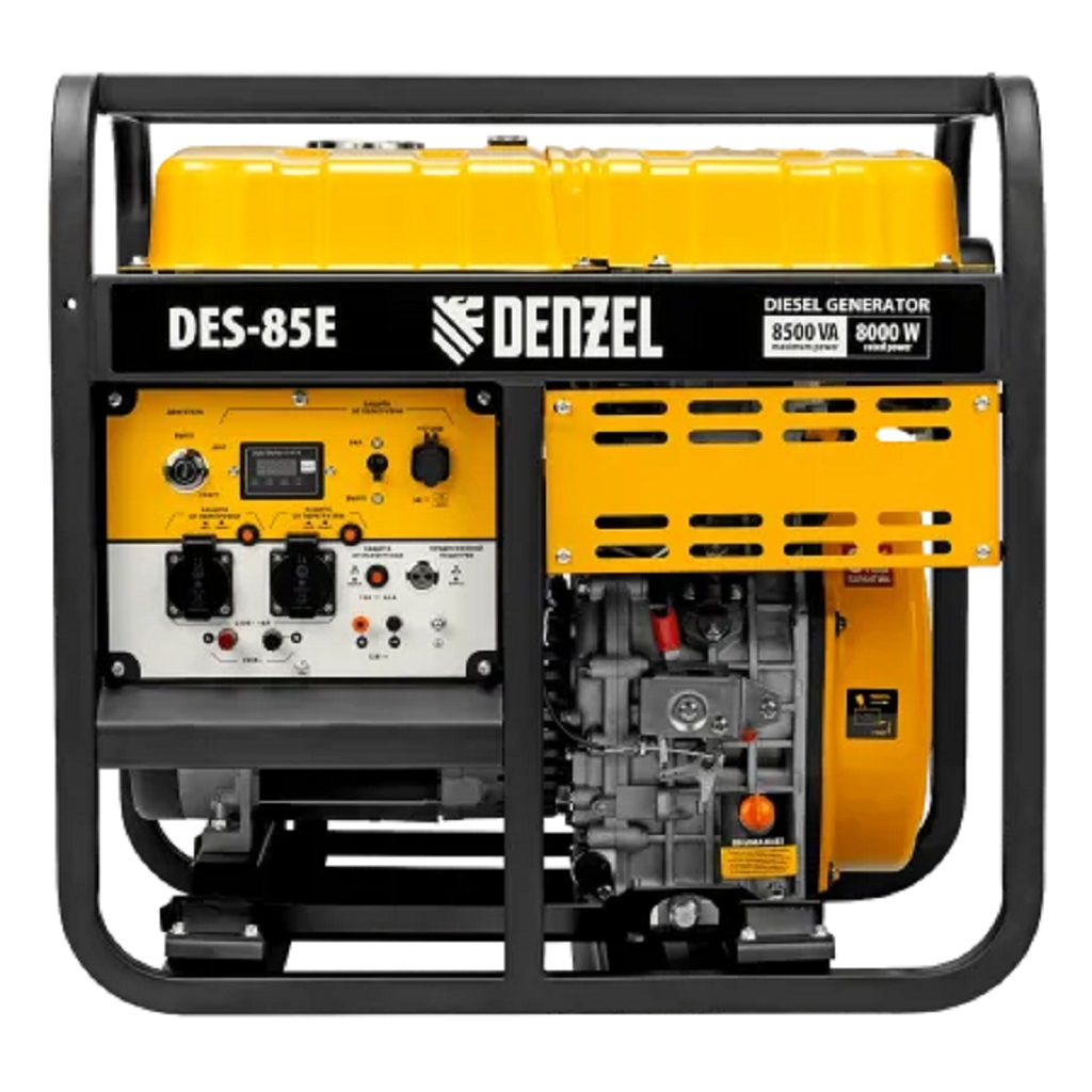 Генератор дизельный Denzel DES-85E, 8.5кВт, 16л, электростартер