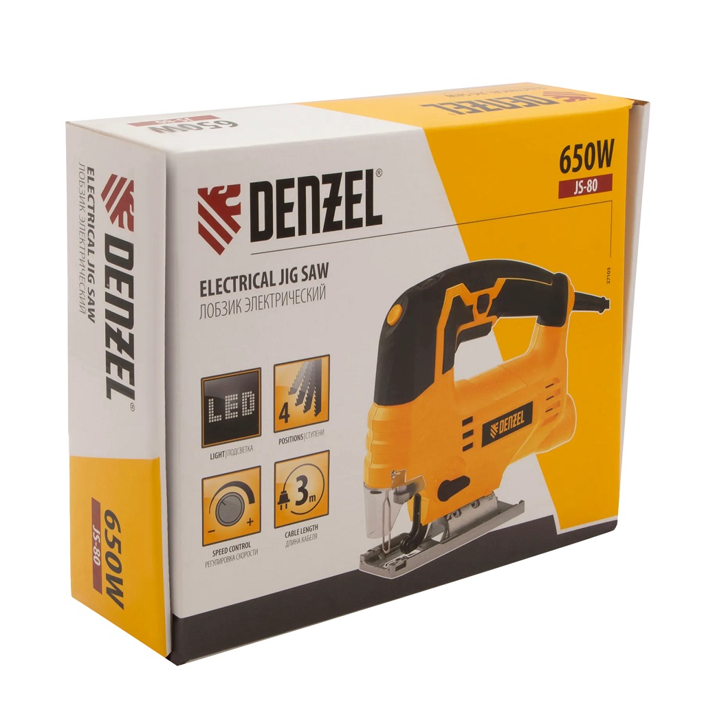 Лобзик Denzel JS-80, 650Вт