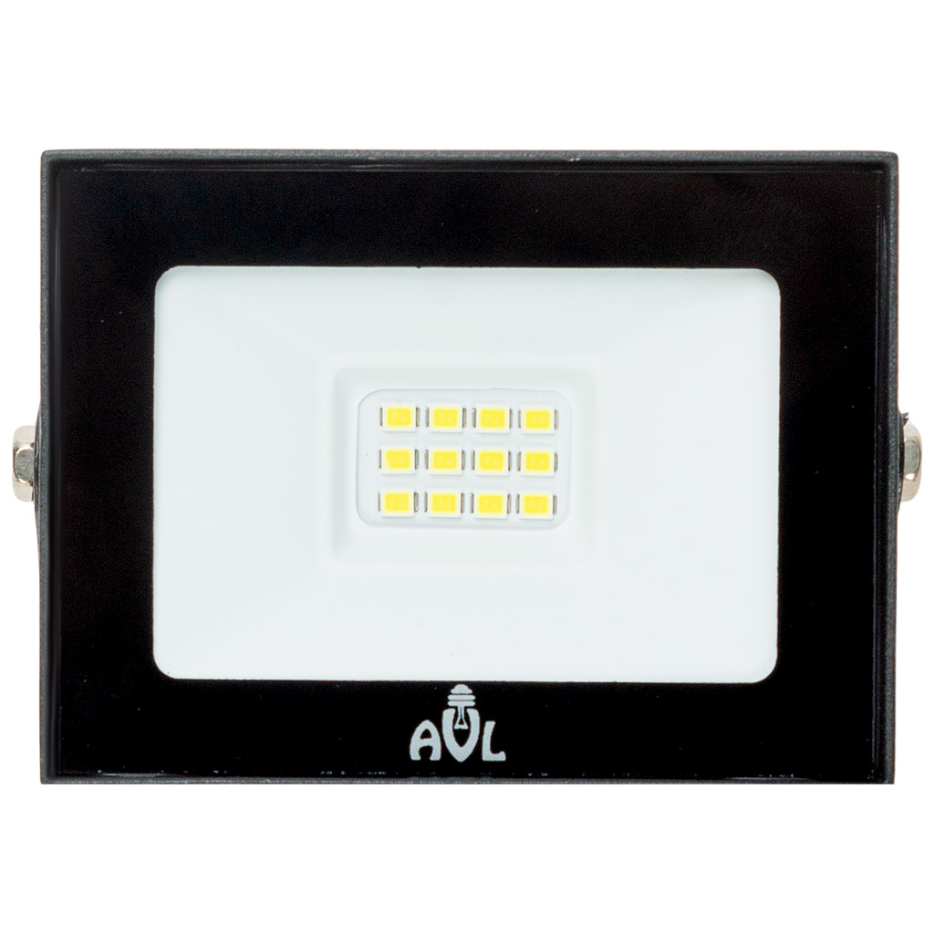 Прожектор светодиодный AVL, 10Вт, 6500К, IP65, черный