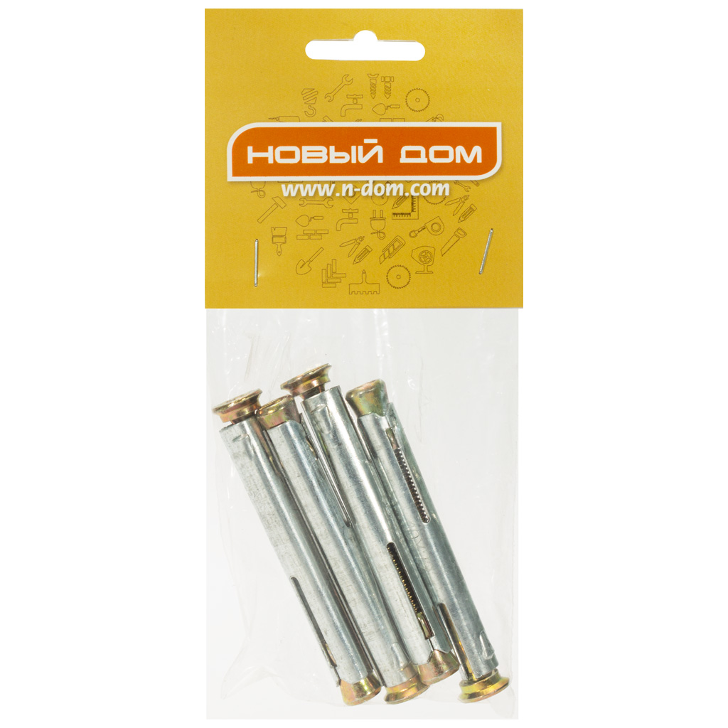 Дюбель рамный 10 х 72, металлический, 4 шт/упак