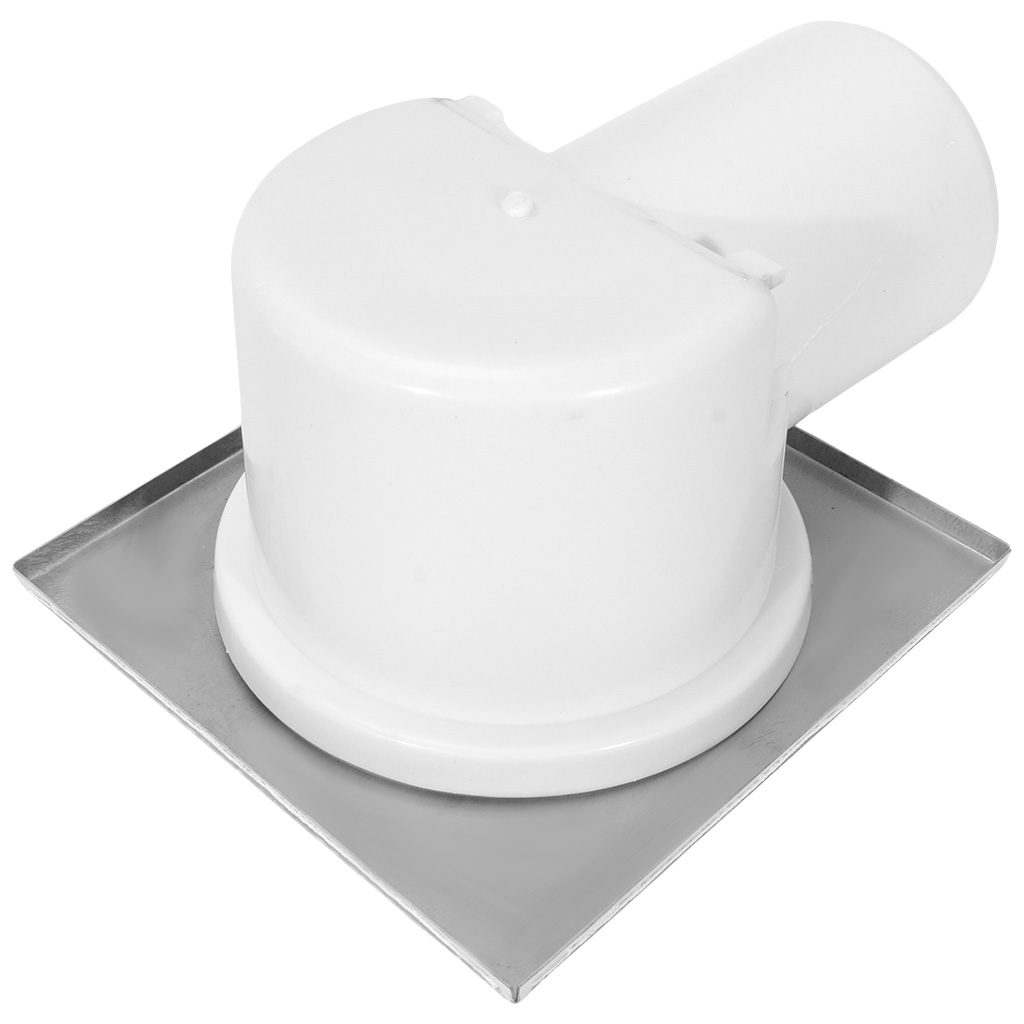 Трап Aquant, горизонтальный выпуск, для внутренней канализации D75мм, 150х150мм