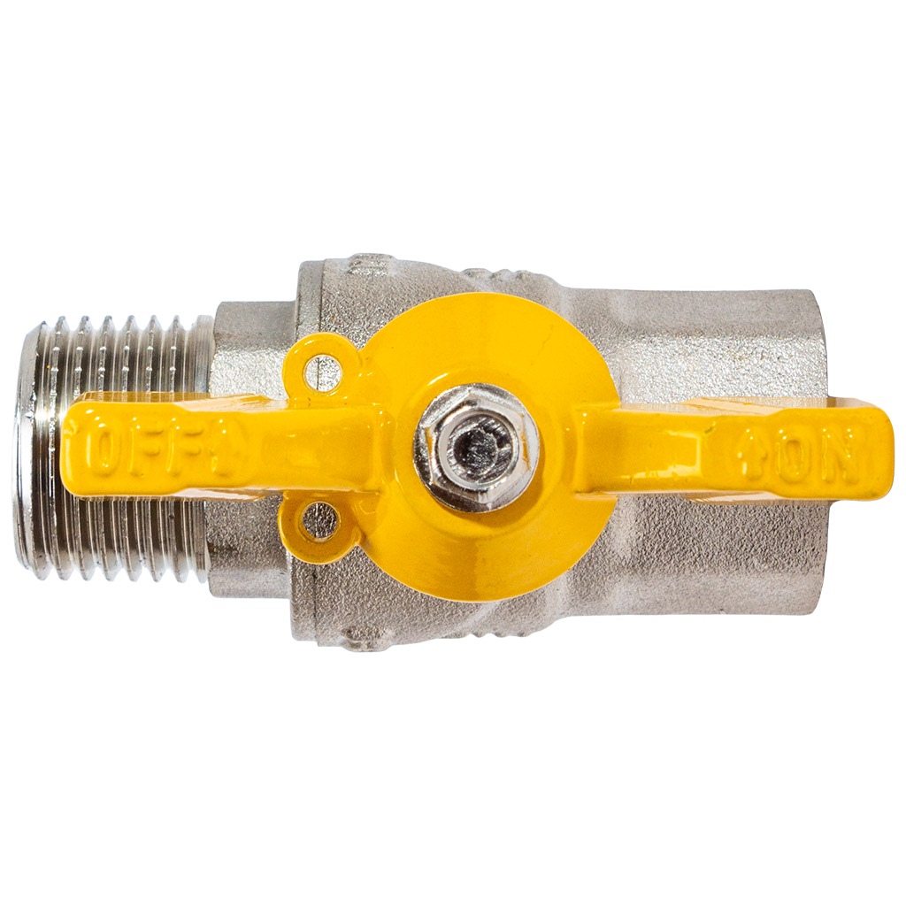 Кран газовый TIM, шаровый, 1/2'' г-ш, бабочка