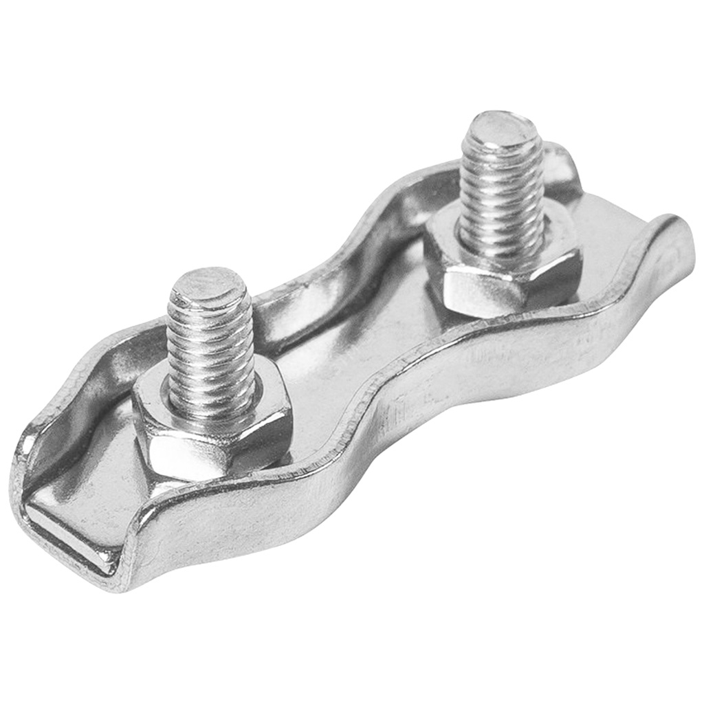 Зажим для стальных канатов Duplex, М 8, двойной, 2шт/упак.