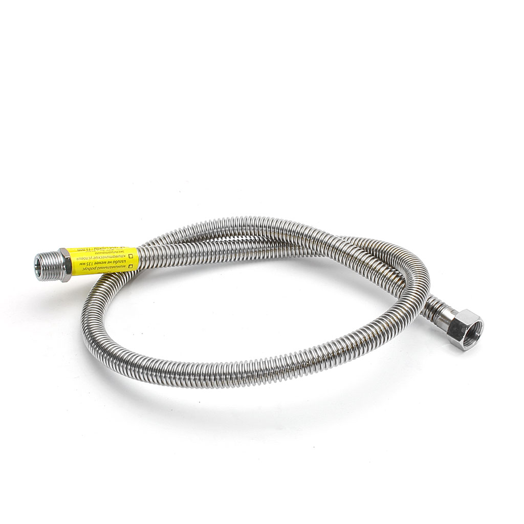 Подводка для газа ELKA, сильфонная, 1/2'' г-ш, 100см