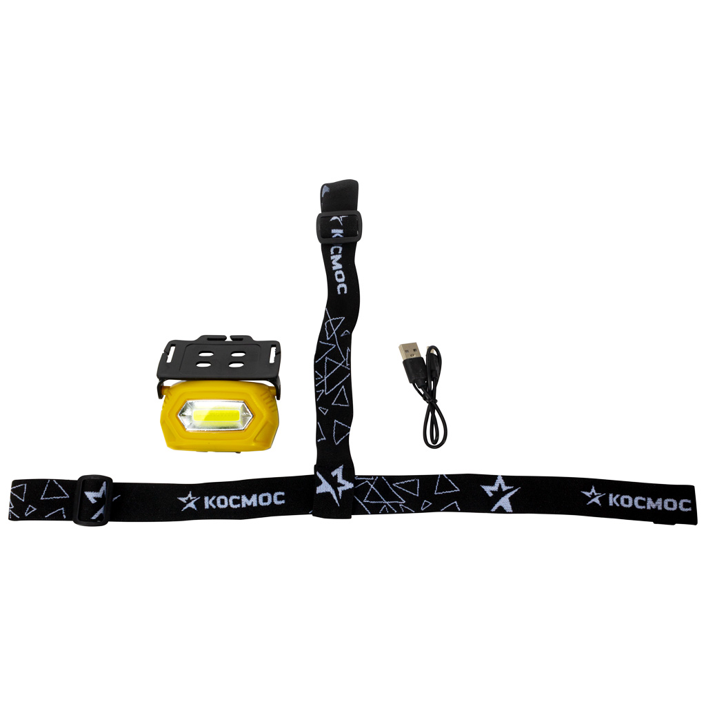Фонарь налобный, 3 режима, Космос