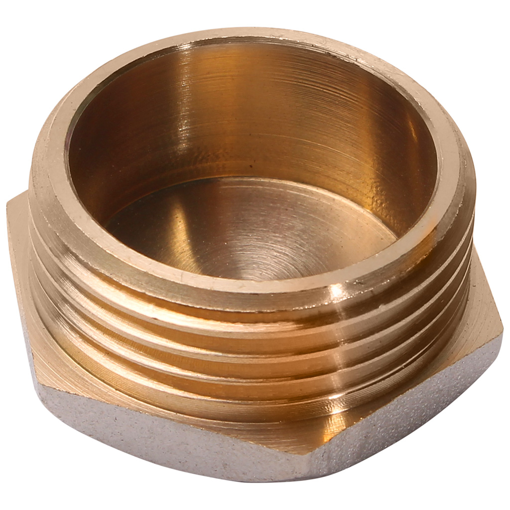 Заглушка никелированная, 1" наружная