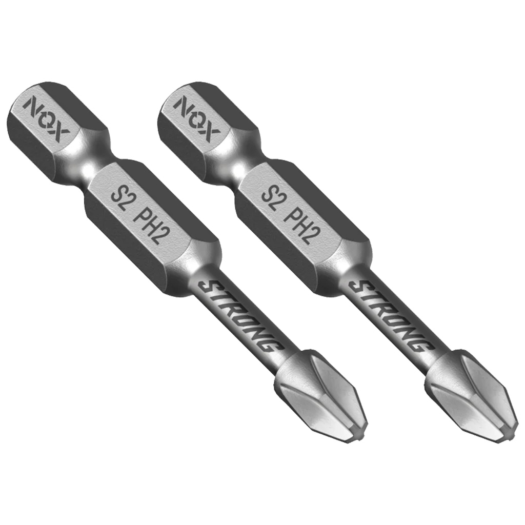 Бита Nox, Strong PH №2  50мм, торсионная, 2шт
