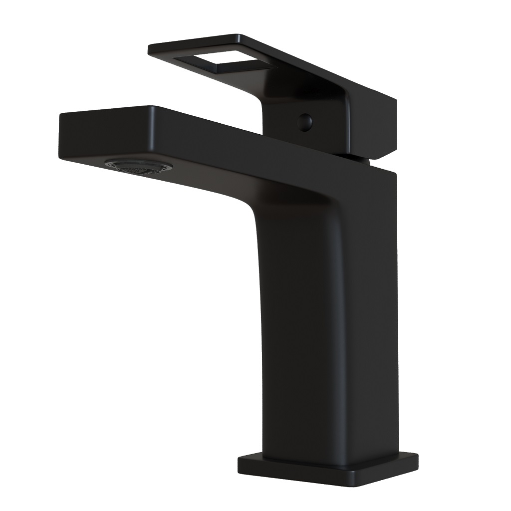 Смеситель Mixline Solo black ML34-04, для умывальника, черный