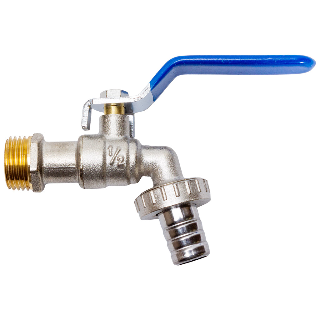 Кран шаровый водоразборный TIM, 1/2", рычаг