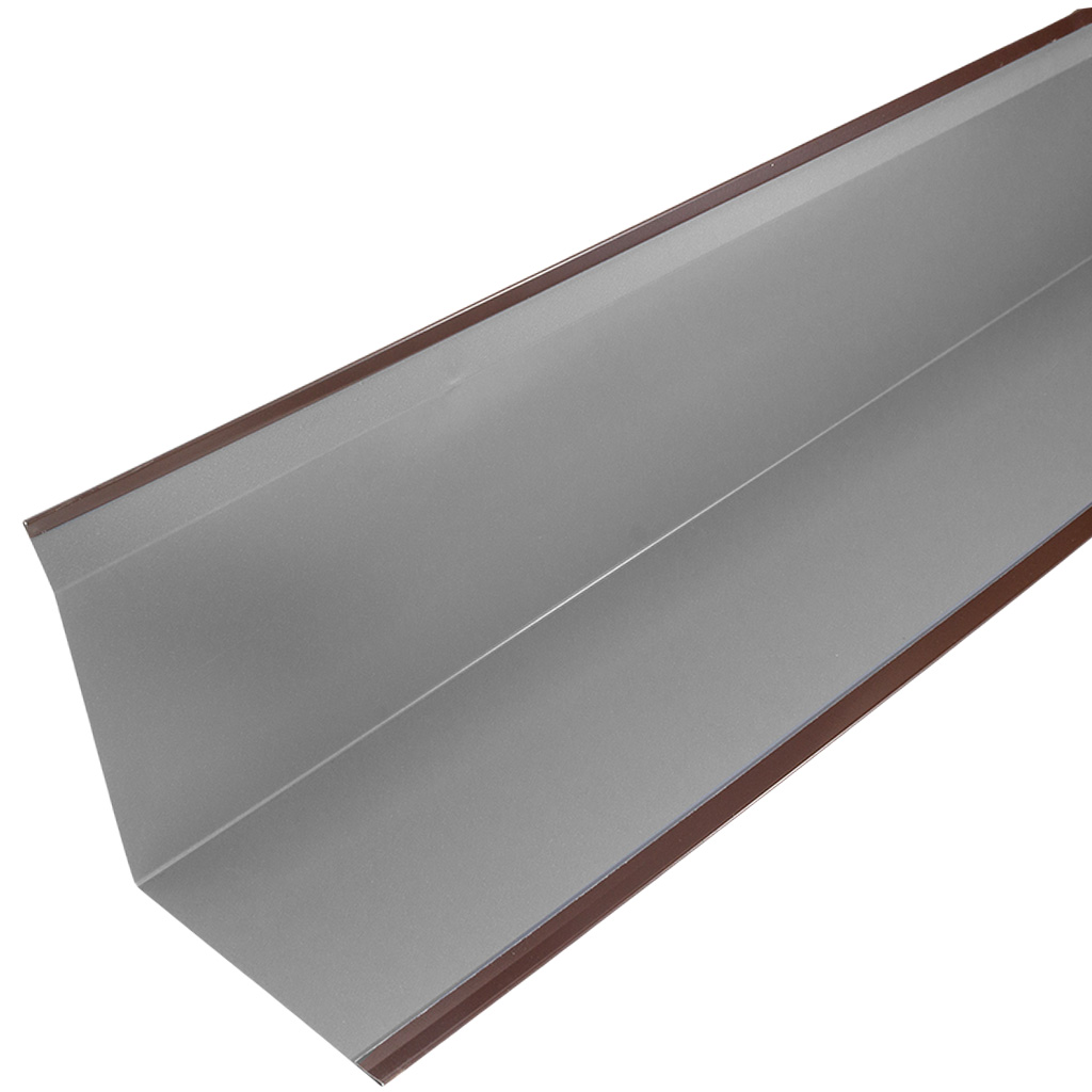 Планка торцевая RAL8017 коричневый 110х115, 2м