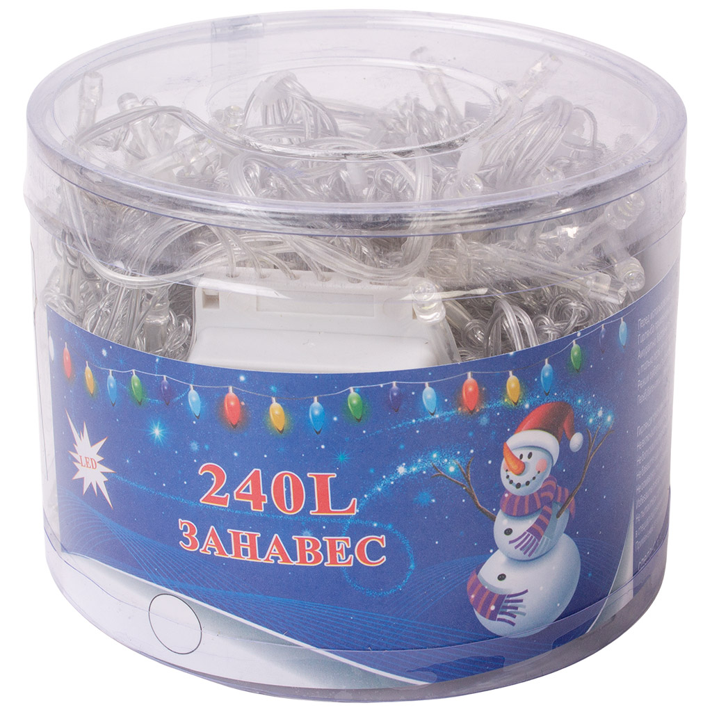 Электрогирлянда Занавес, 2 х 2м, холодный свет