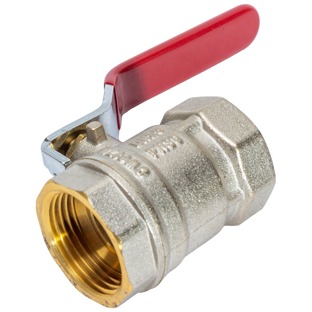 Кран шаровый для воды TIM, 1" г-г, рычаг