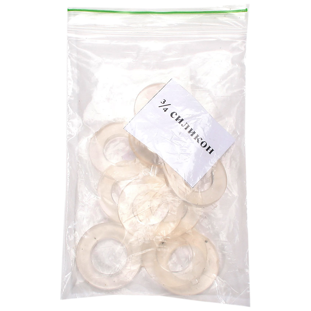 Прокладка 3/4", силиконовая, 10шт/упак