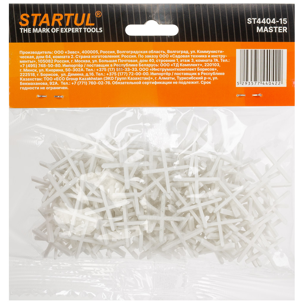 Крестики для кафеля Startul Master, 1.5мм, 200 шт
