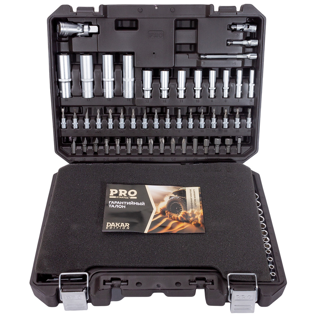 Набор торцевых головок и бит Startul Pro Dakar, 94 предмет, 1/4", 1/2"