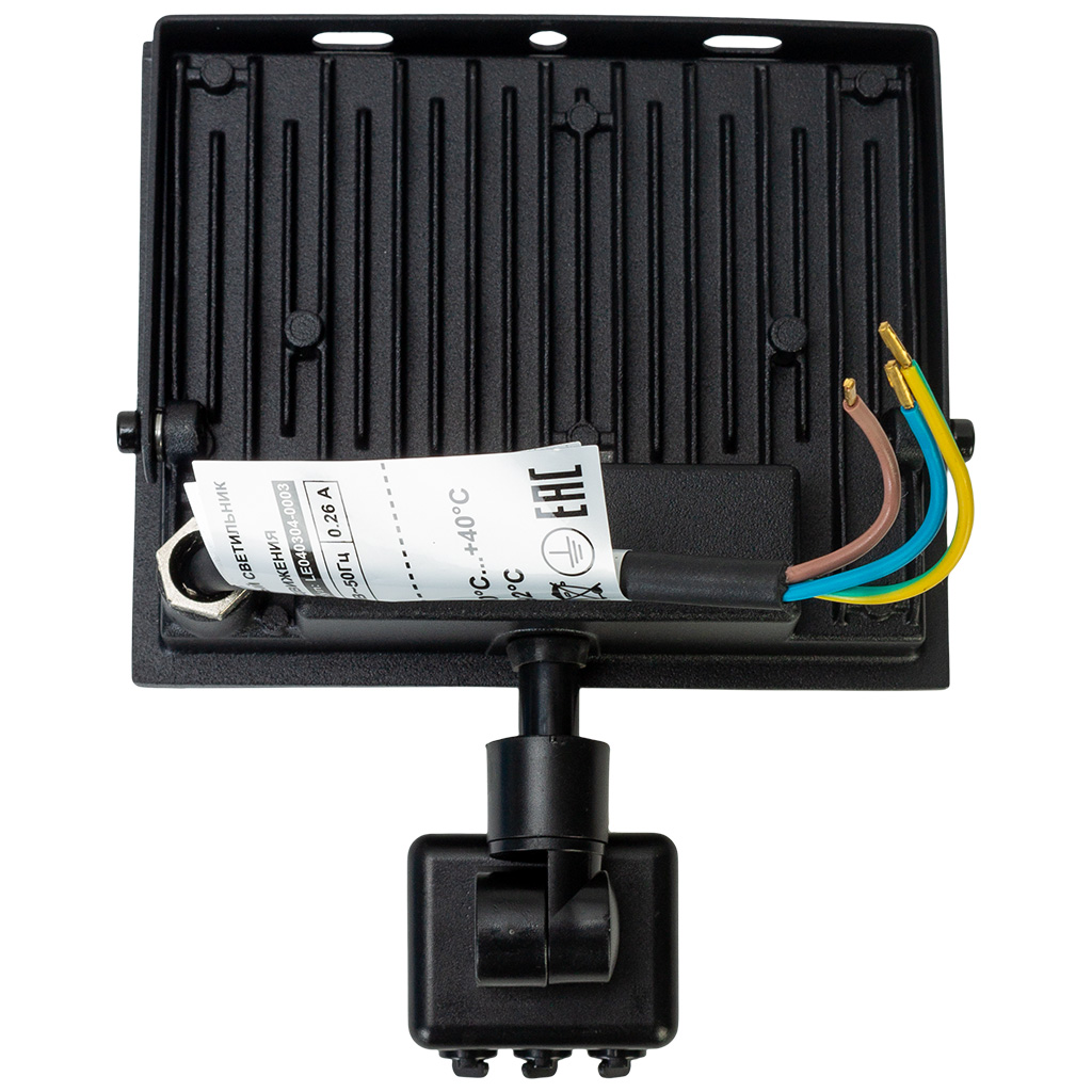 Прожектор светодиодный Leek, 30Вт, 6500К, с сенсором, IP65, черный