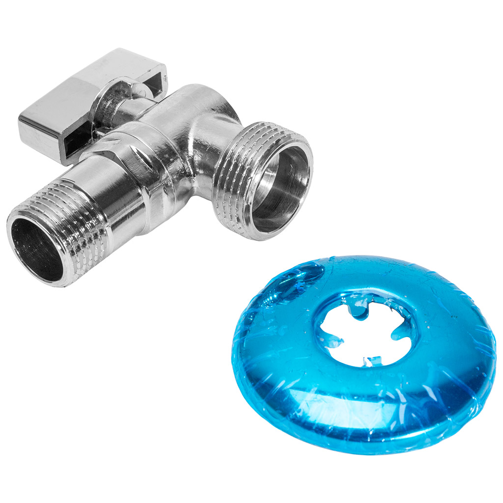 Кран шаровый для воды TIM, 1/2" х 3/4" ш-ш, угловой