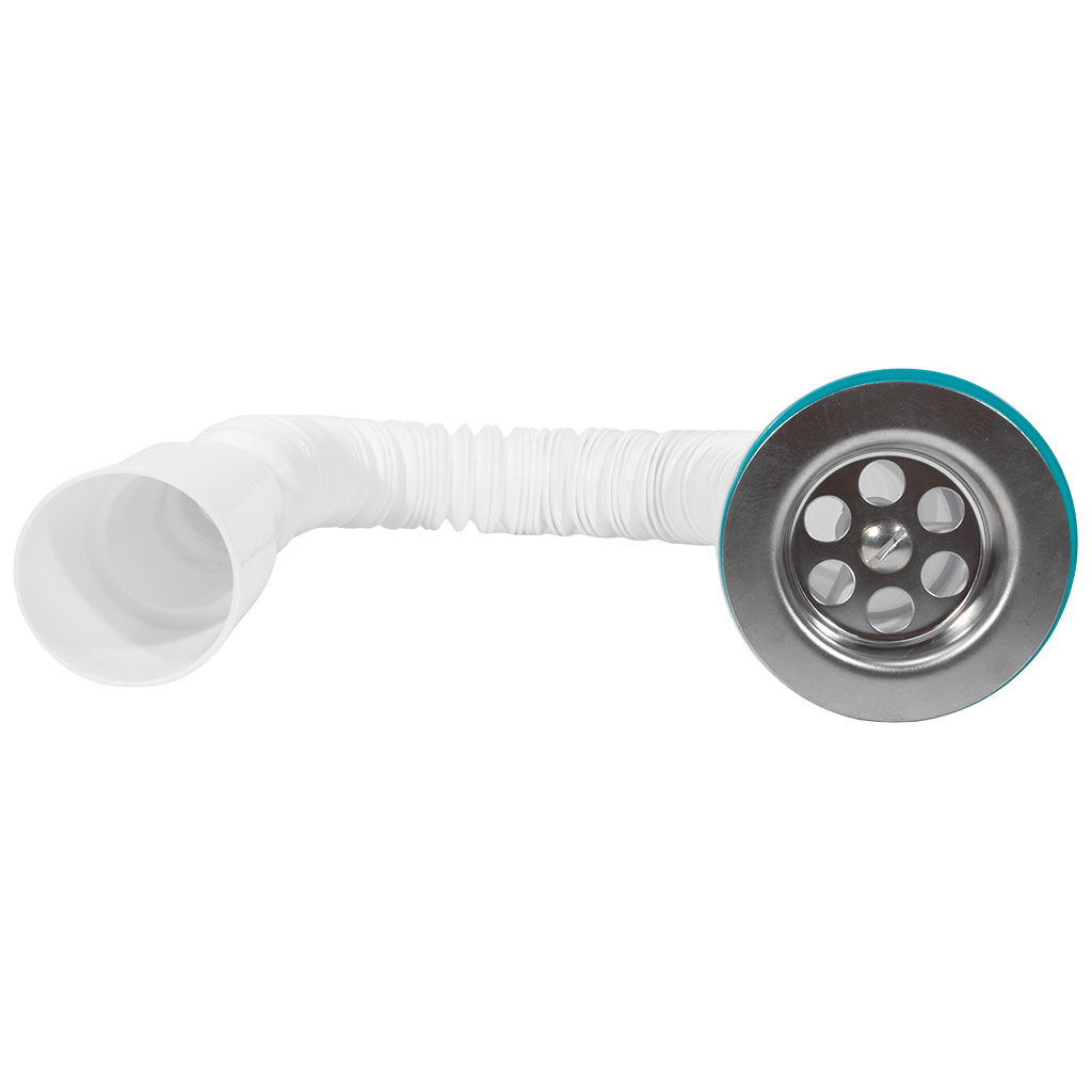 Сифон для мойки гофрироанный  Aquant, D40-40/50мм, L800мм