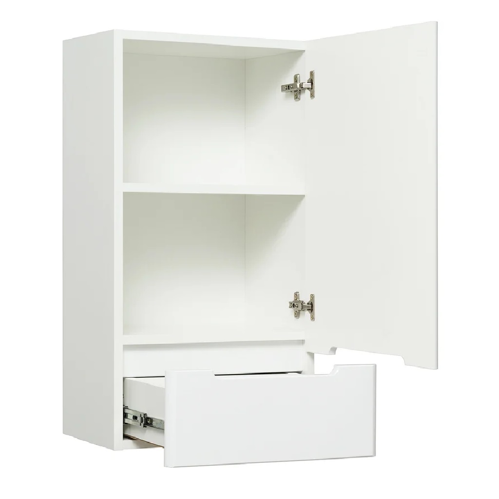 Шкаф подвесной Парма 40, белый, правый