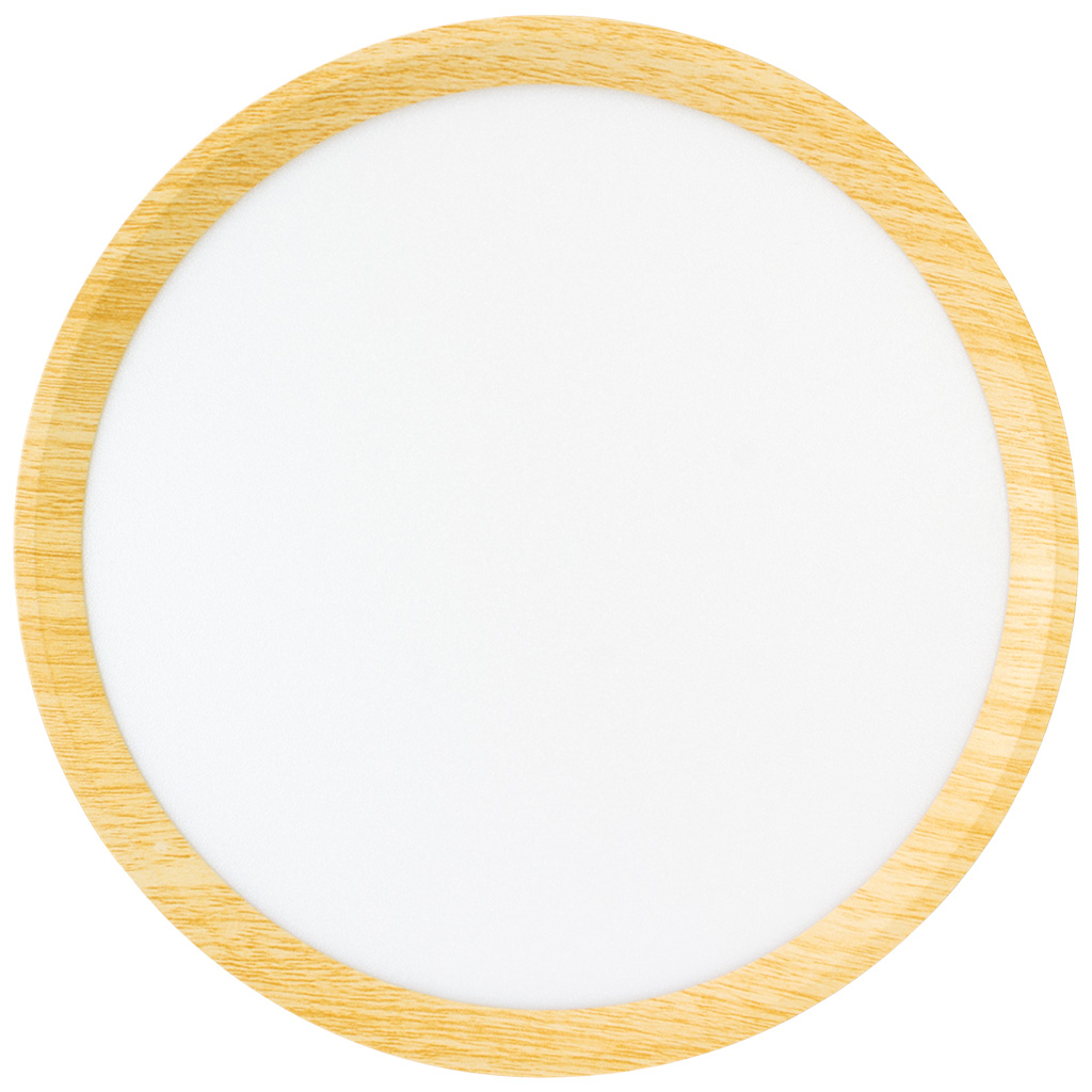 Светильник светодиодный Leek, 20Вт, 3000-6500К, дерево, IP40, круг