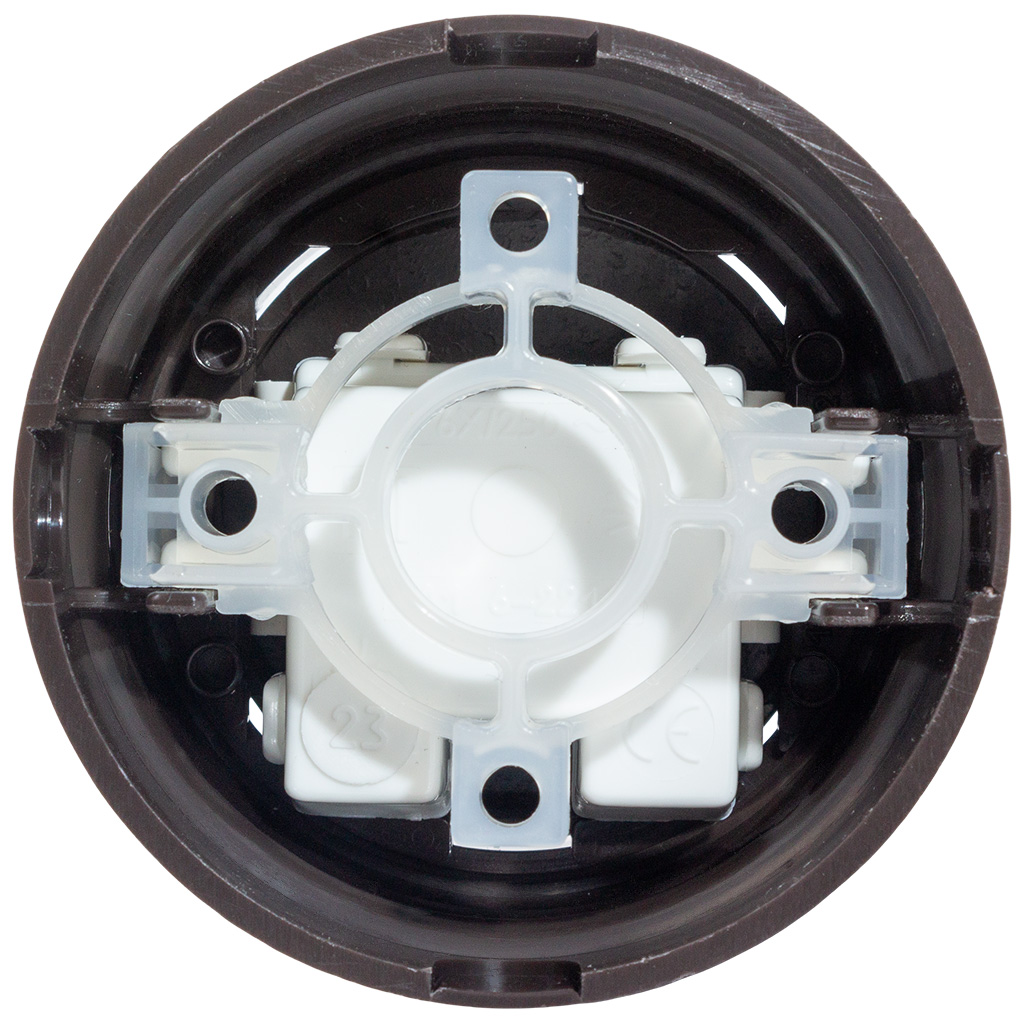 Выключатель открытой проводки Bylectrica Ретро, 1-клавишный, темный шоколад