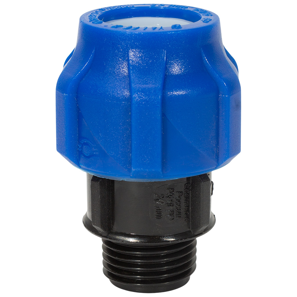 Муфта ПНД, ДУ20х1/2", с наружной резьбой