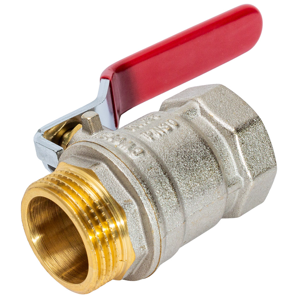 Кран шаровый для воды TIM, 1" г-ш, рычаг