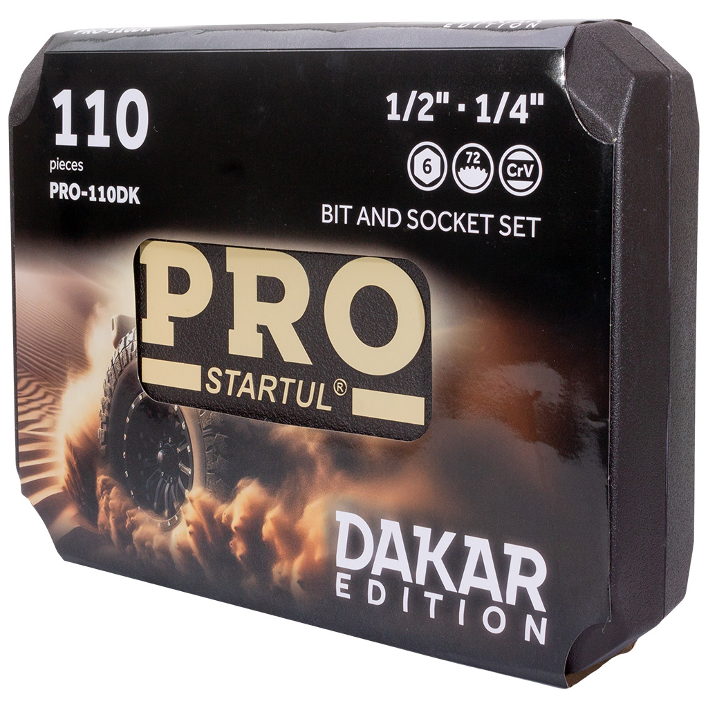Набор торцевых головок и бит Startul Pro Dakar, 110 предметов, 1/4", 1/2"