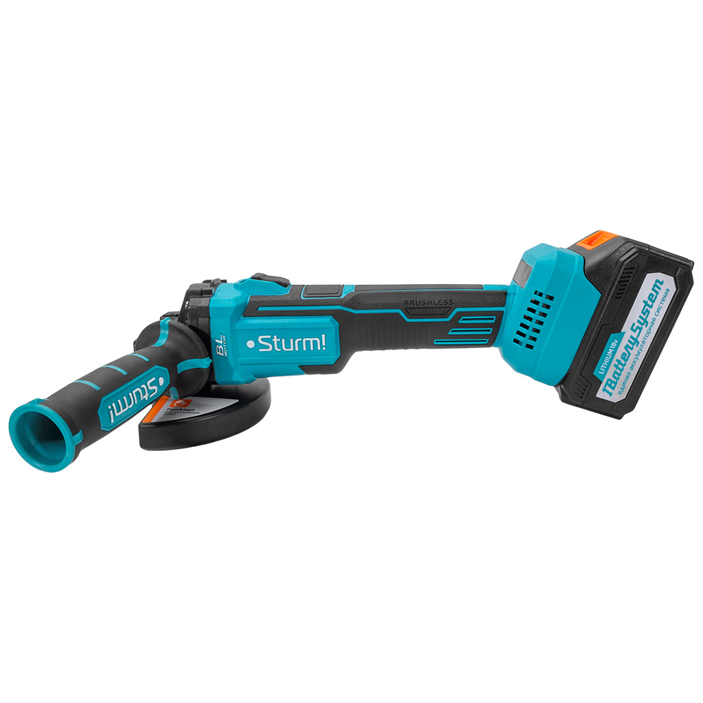 Углошлифовальная, аккумуляторная машина Sturm! CAG1812, d-125мм, 18В