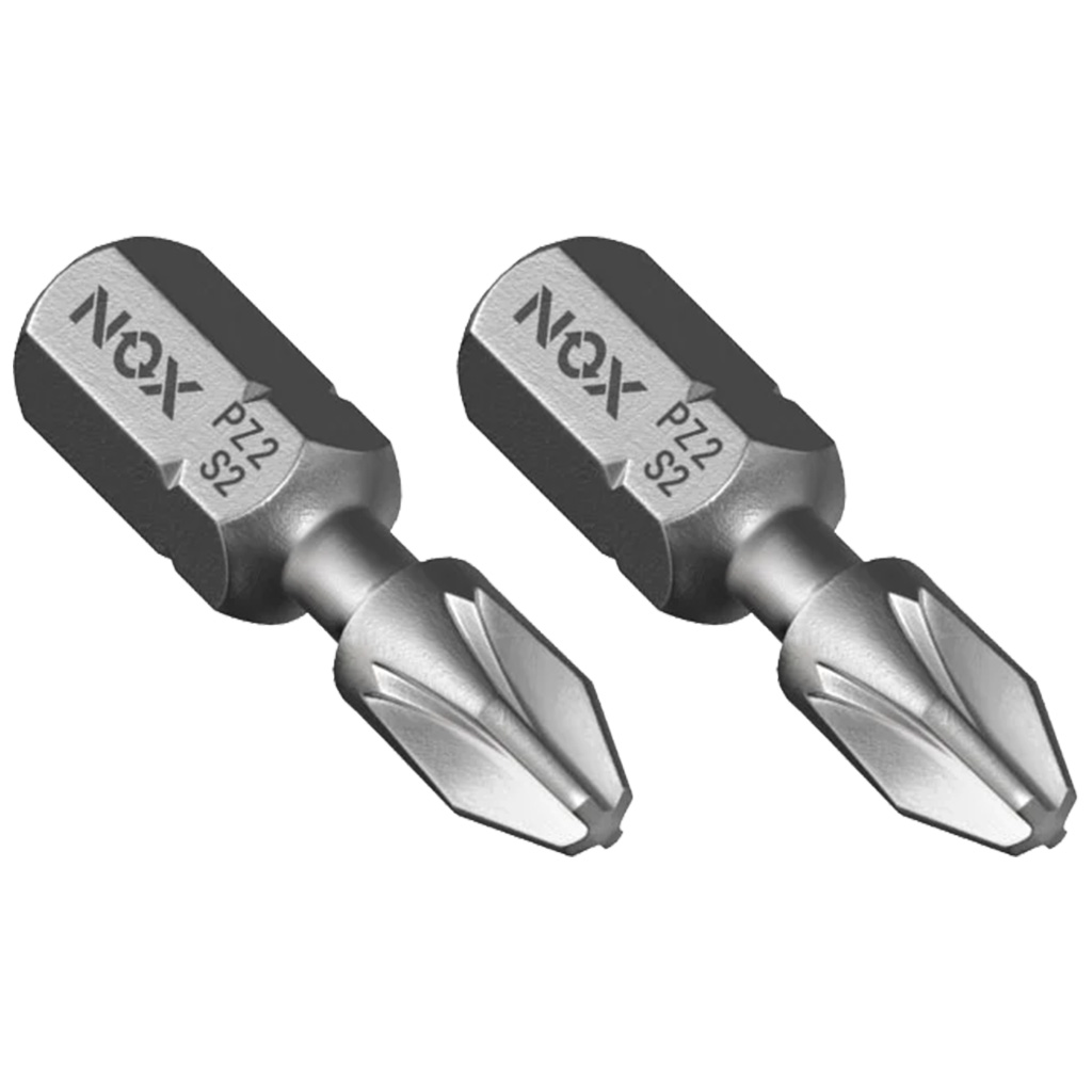 Бита Nox, Strong PZ №2  25мм, торсионные, 2шт