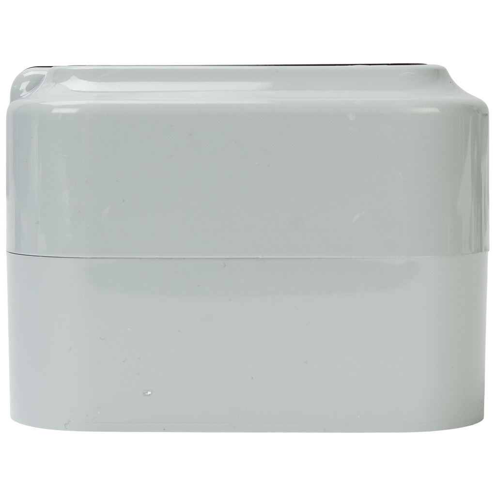 Розетка открытой проводки Bylectrica Пралеска Аква, 1-местная, 16А, с заземлением, с крышкой, IP54, серая