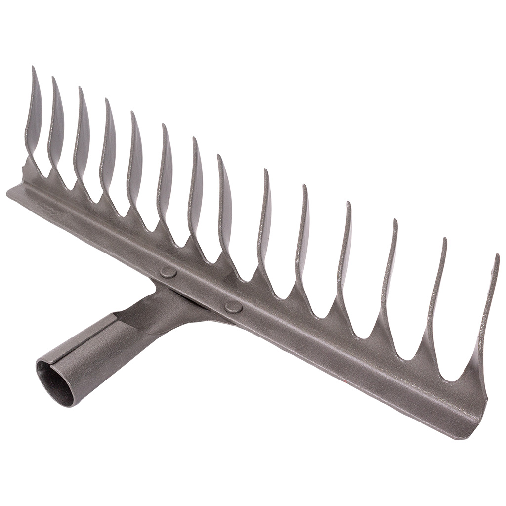 Грабли витые 14 зубьев, рельсовая сталь, 400мм