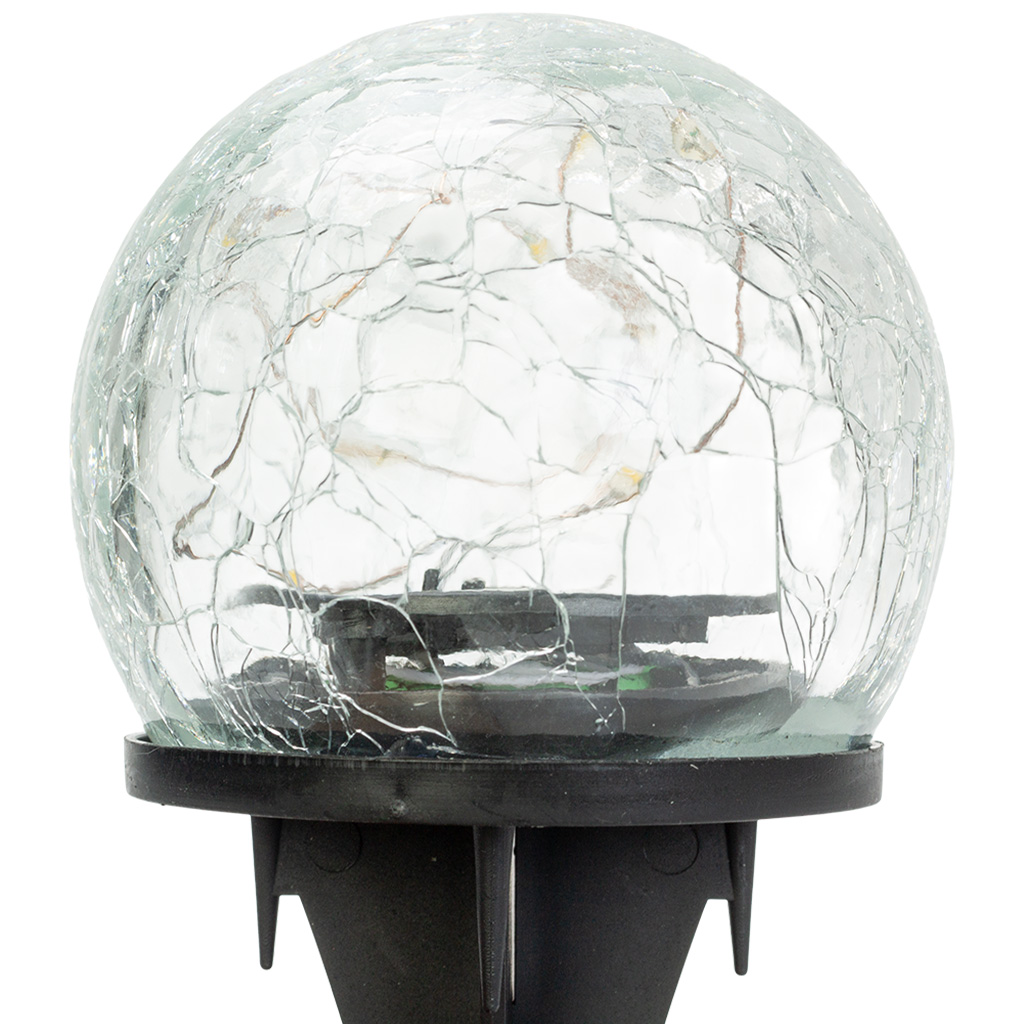 Светильник садовый на солнечной батарее, LE GSL1, шар кракелюр