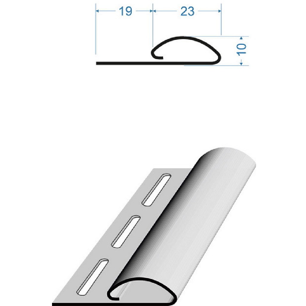 Профиль финишный Дёке LUX, миндаль, 3000мм