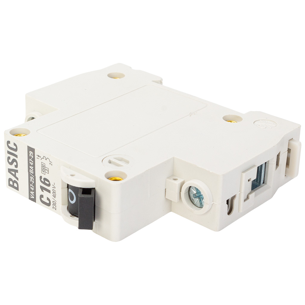 Выключатель автоматический ВА47-29 EKF, 1 полюсный, 16А С 4.5кА