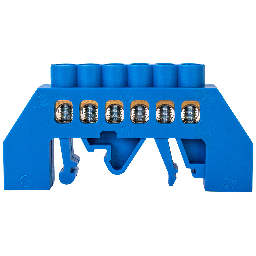 Шина нулевая EKF PROxima, нулевая 6х9мм, нейлоновый корпус, на DIN-рейку, 6 контактов