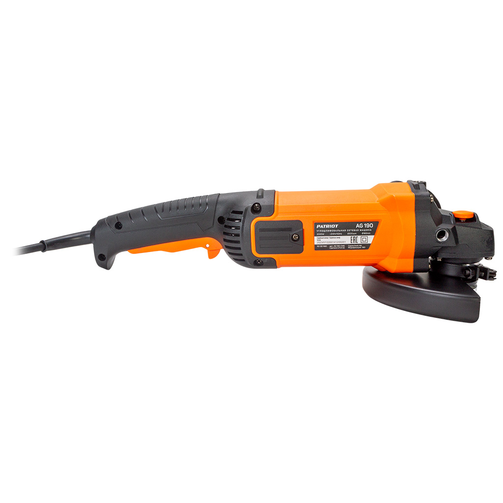 Углошлифовальная машина Patriot AG 190, d-180мм, 2000Вт