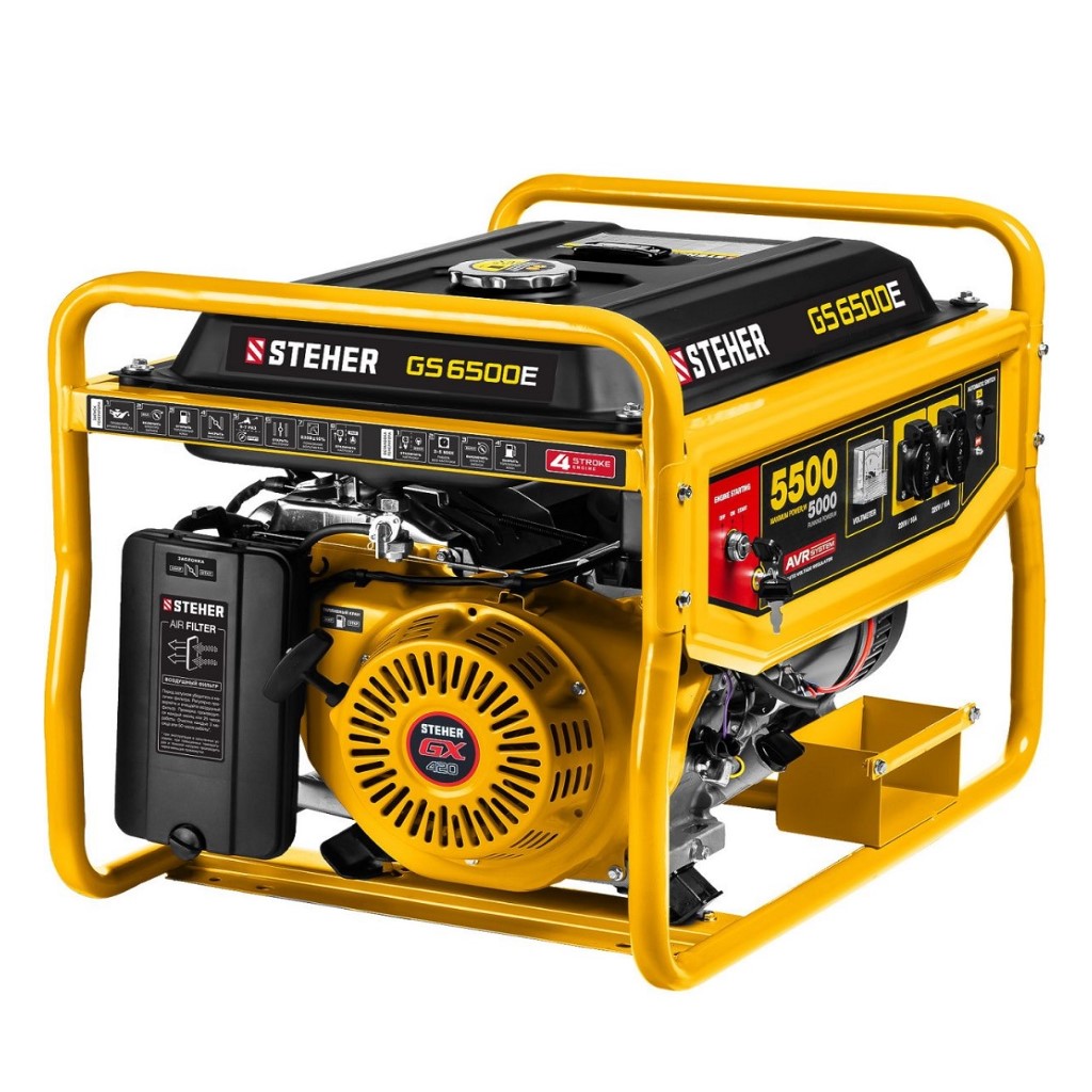 Генератор бензиновый  Steher GS-6500Е, 5.5кВт