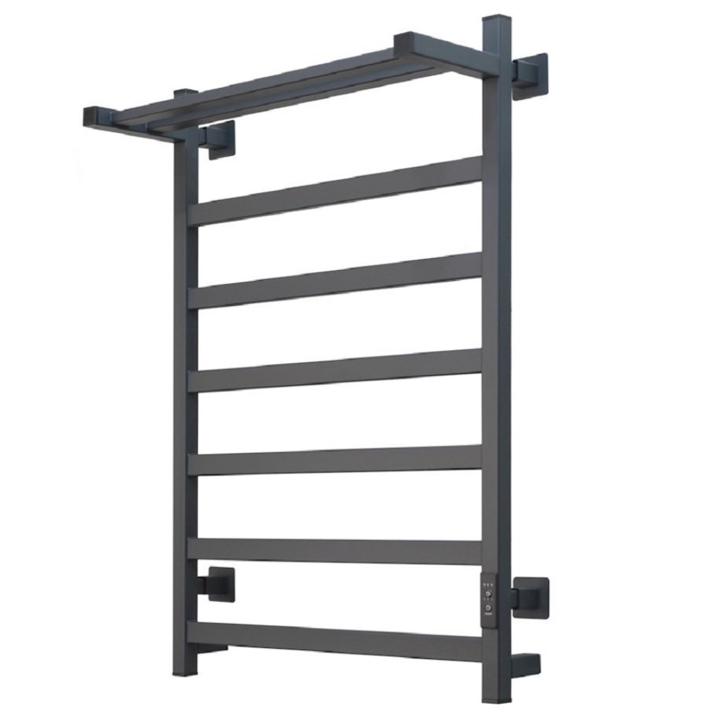 Полотенцесушитель Тругор,  Пэк сп 20кв, ВГП, с полкой, графит, 800 х 500мм