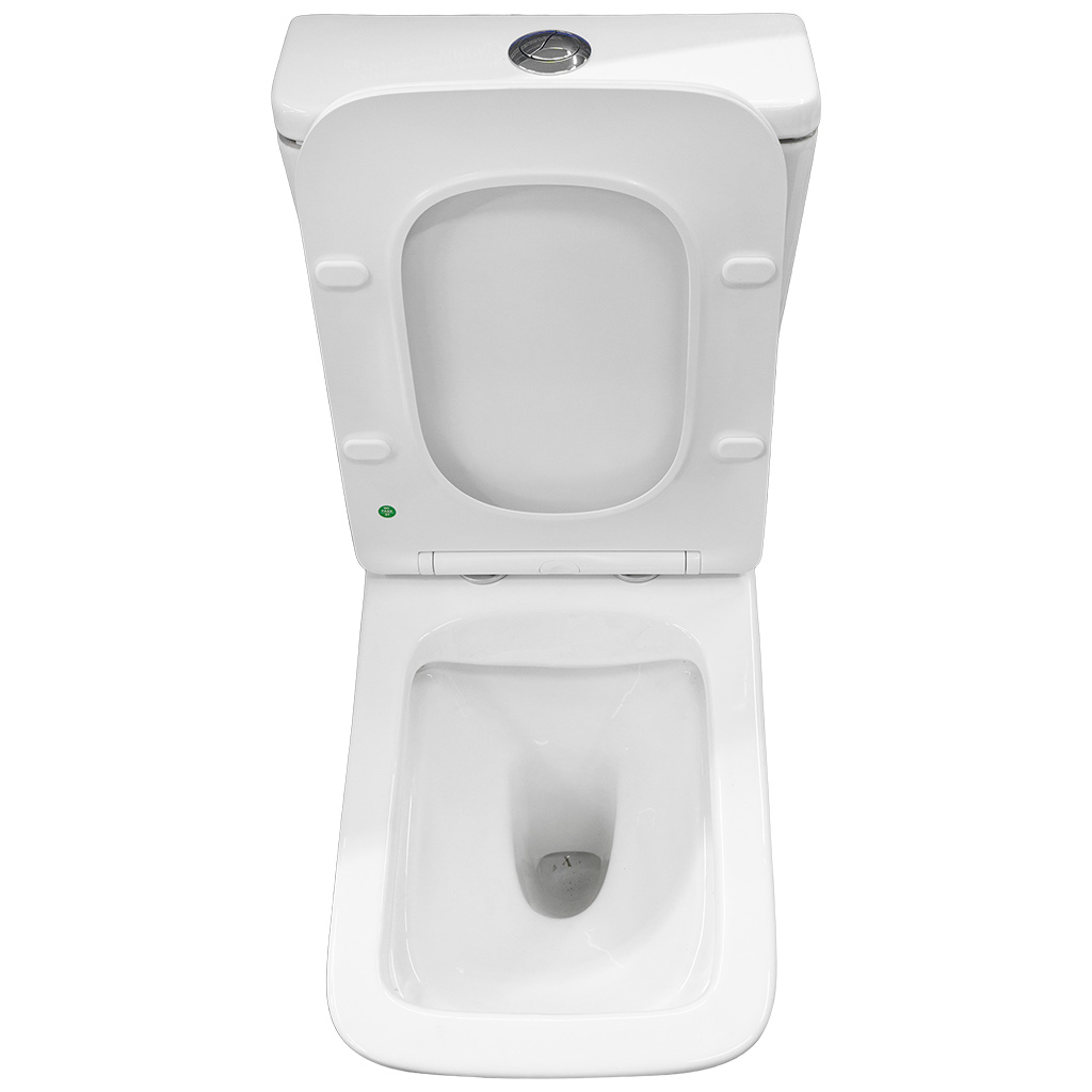 Унитаз-компакт EvaGold, А2808 безободковый, с горизонтальным выпуском