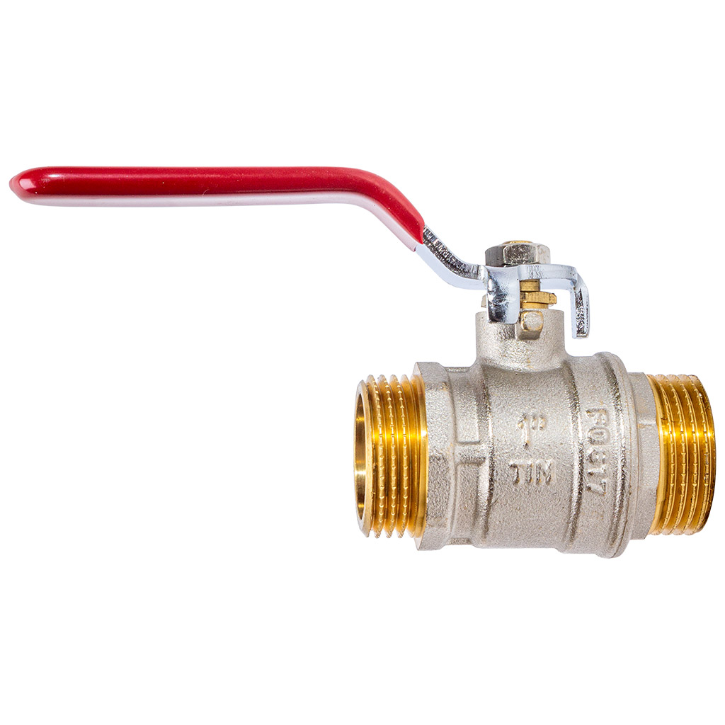 Кран шаровый для воды TIM, 1" ш-ш, рычаг