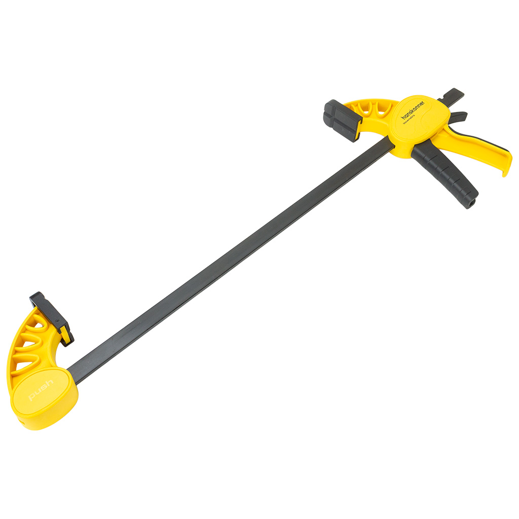 Струбцина пистолетная Hanskonner, нейлоновая, 450мм